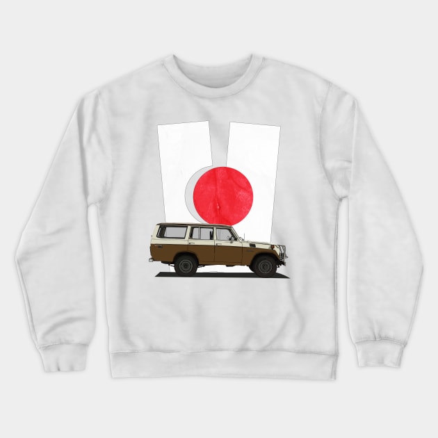 FJ55 - Land Cruizer 4 door Crewneck Sweatshirt by mvommen